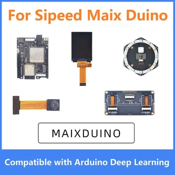 1 Комплект для Sipeed Maix Duino Development Board K210 RISC-V AI + Комплект модулей LOT ESP32 с 2,4-дюймовым экраном + Микрофонная решетка + Бинокулярная камера
